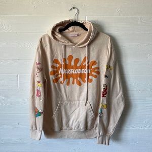 🦇 Nickelodeon peach sweatshirt hoodie size medium